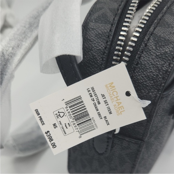 MICHAEL Michael Kors Black Jet Set Crossbody. NWT - Picture 5 of 7